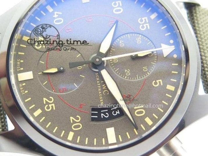 MIROTIME 0401 Pilot Top Gun Miramar IWC388002 ZF 1:1 Best Edition Ceramic Case On Nylon Strap A Practical 7345